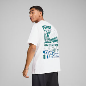 Playera House Of Graphics "What" para hombre, PUMA White, extralarge